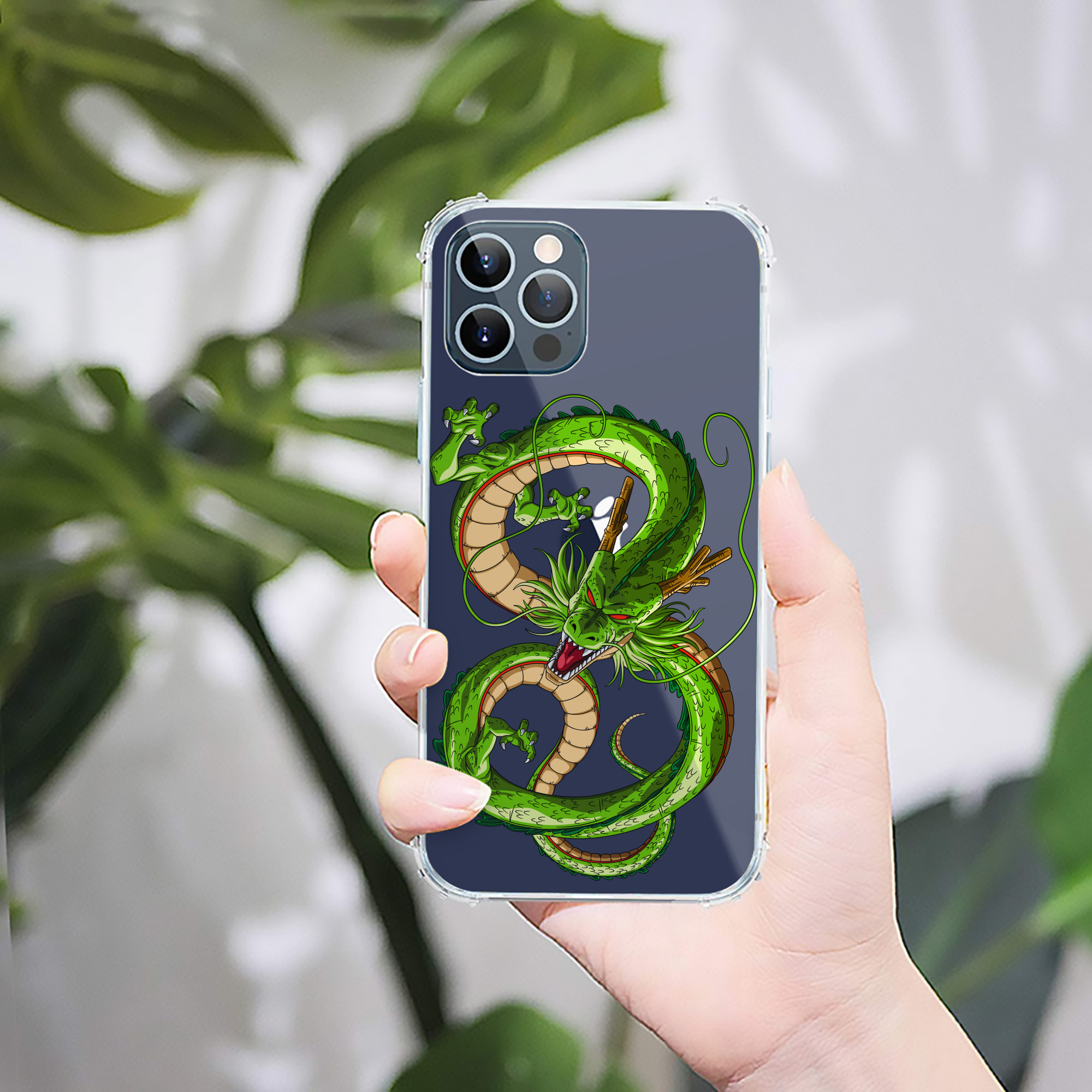 （画像用） ドラゴンボール 神龍 シェンロン DRAGON BALL Shenron 【iPhone 12シリーズ対応】透明スマホケース（クリアソフトケース）